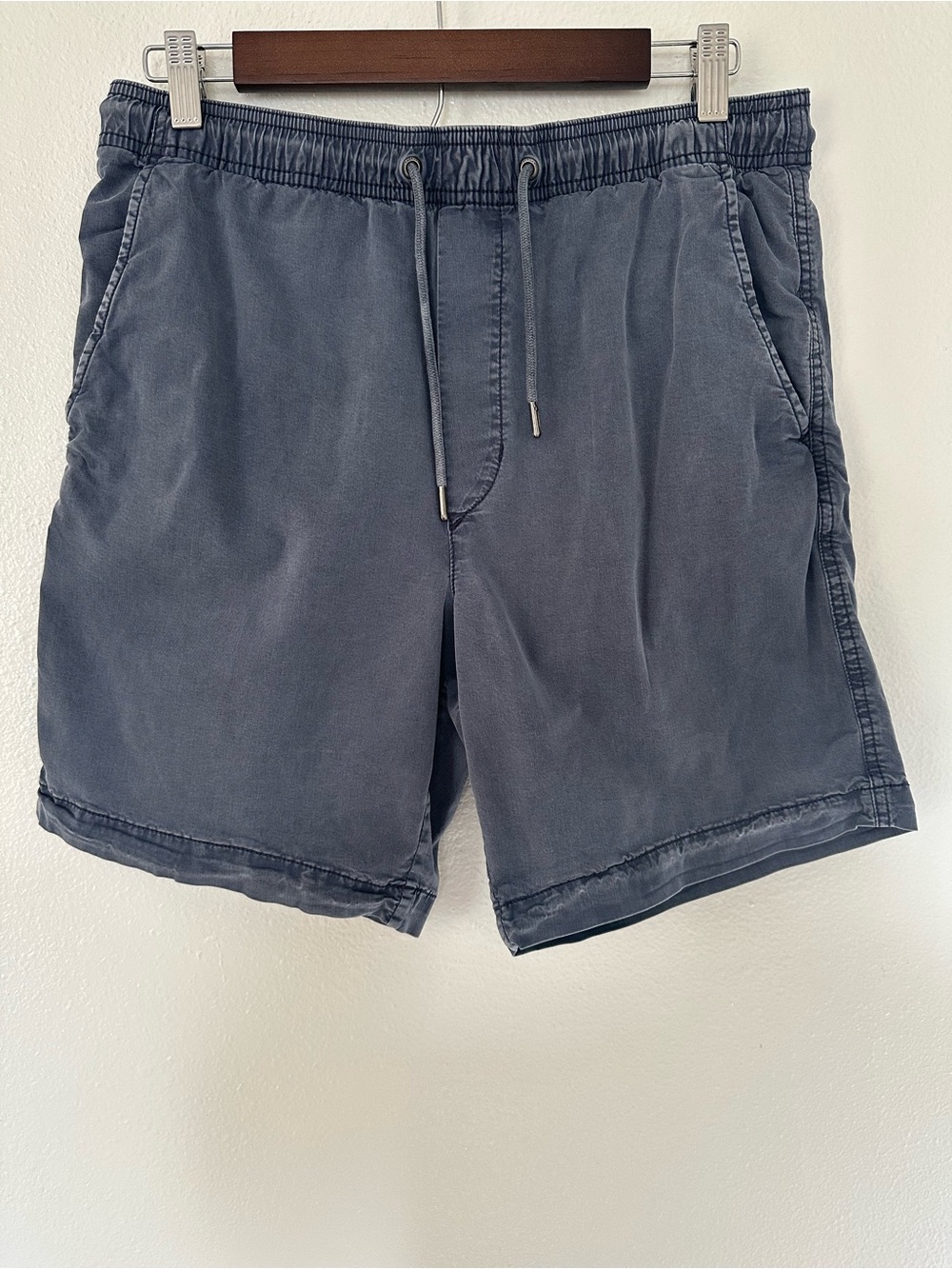 American Eagle Outfitters Slate Blue Drawstring Hybrid Shorts